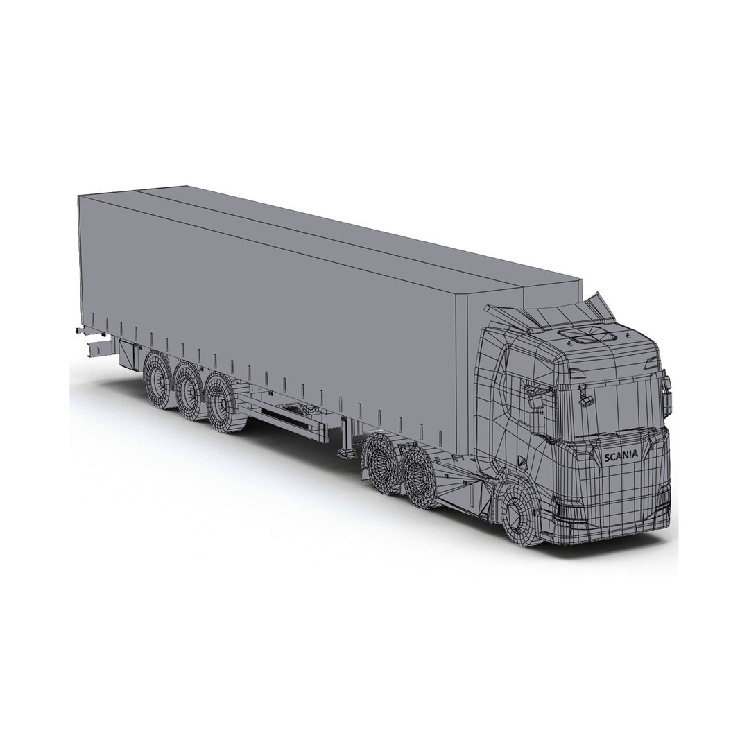 Truck 3D Model – Low Poly Game Asset with High Quality Textures - View 12