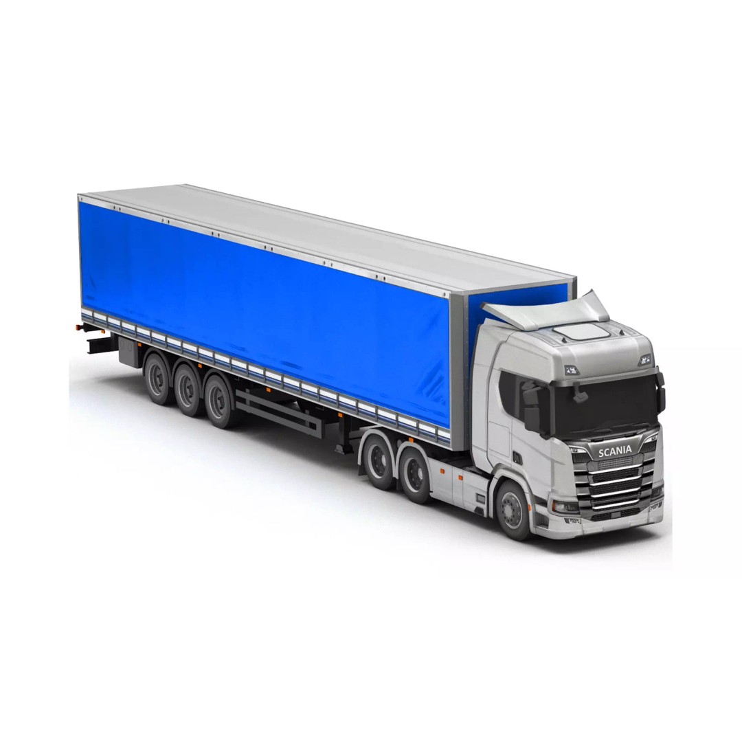Truck 3D Model – Low Poly Game Asset with High Quality Textures - View 2