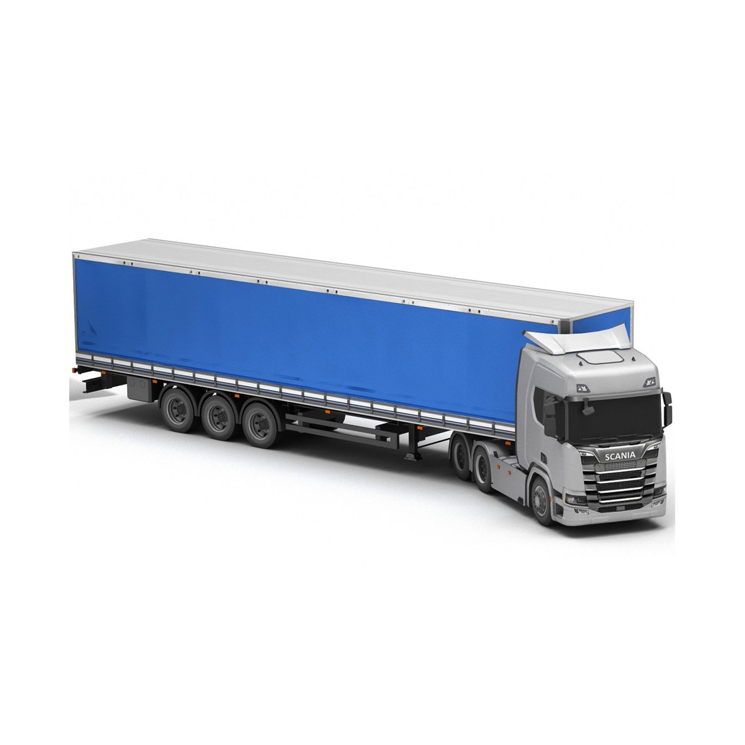 Truck 3D Model – Low Poly Game Asset with High Quality Textures - View 4