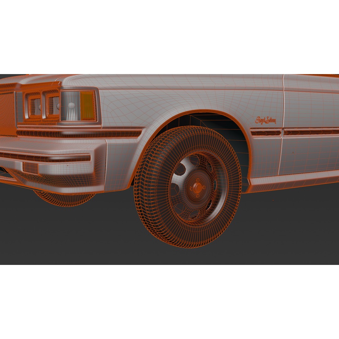 Toyota Crown 1979 3D Model – High Poly Rigged Vehicle, FBX & Blender - View 20