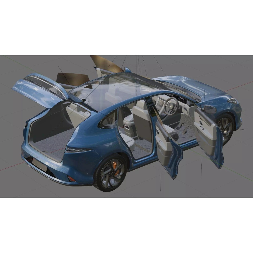 MG IM6 SUV 2026 3D Model – High Poly Realistic Vehicle with Interior - View 29
