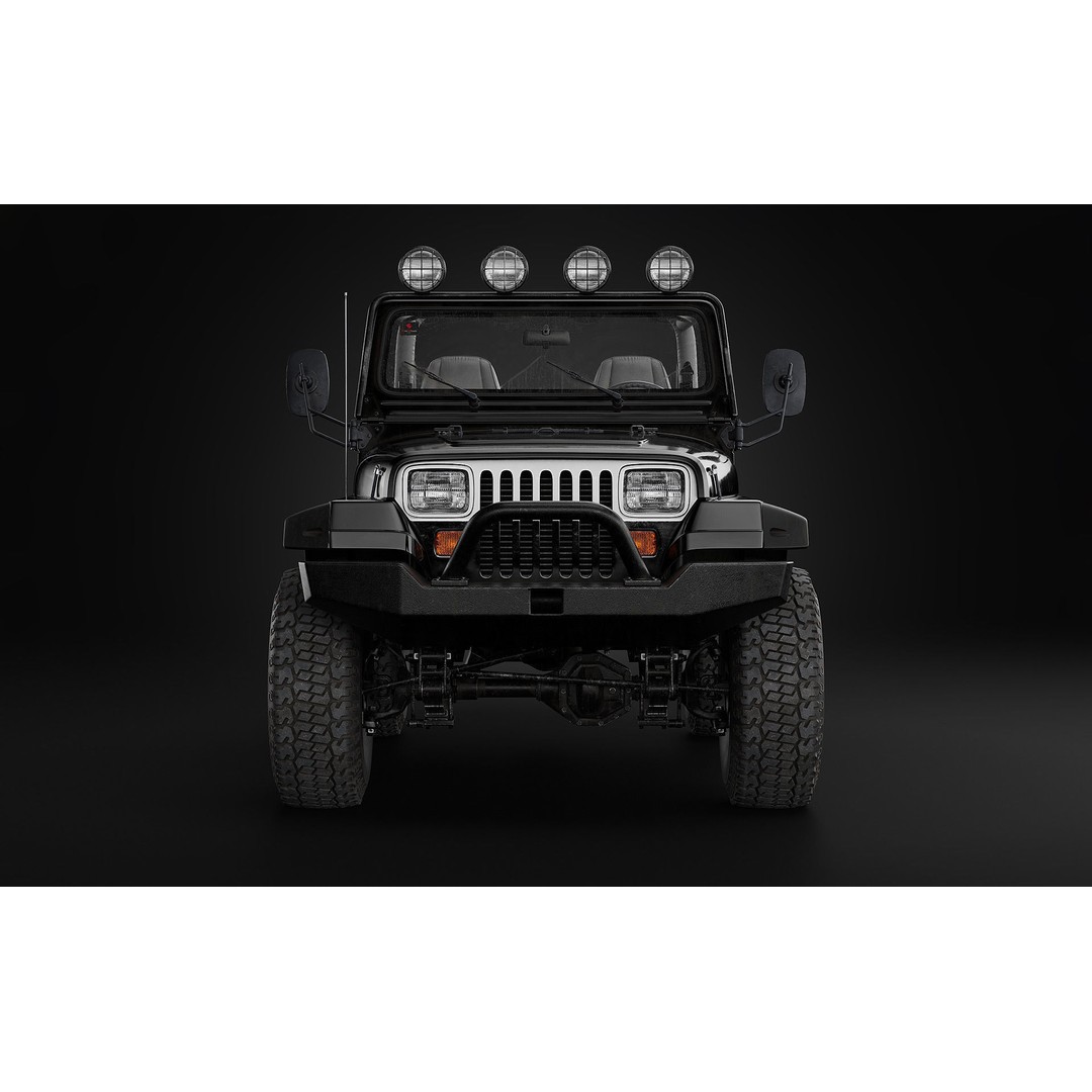 1987 Jeep Wrangler 3D Model – Custom High Poly Vehicle, FBX, Blender - View 7