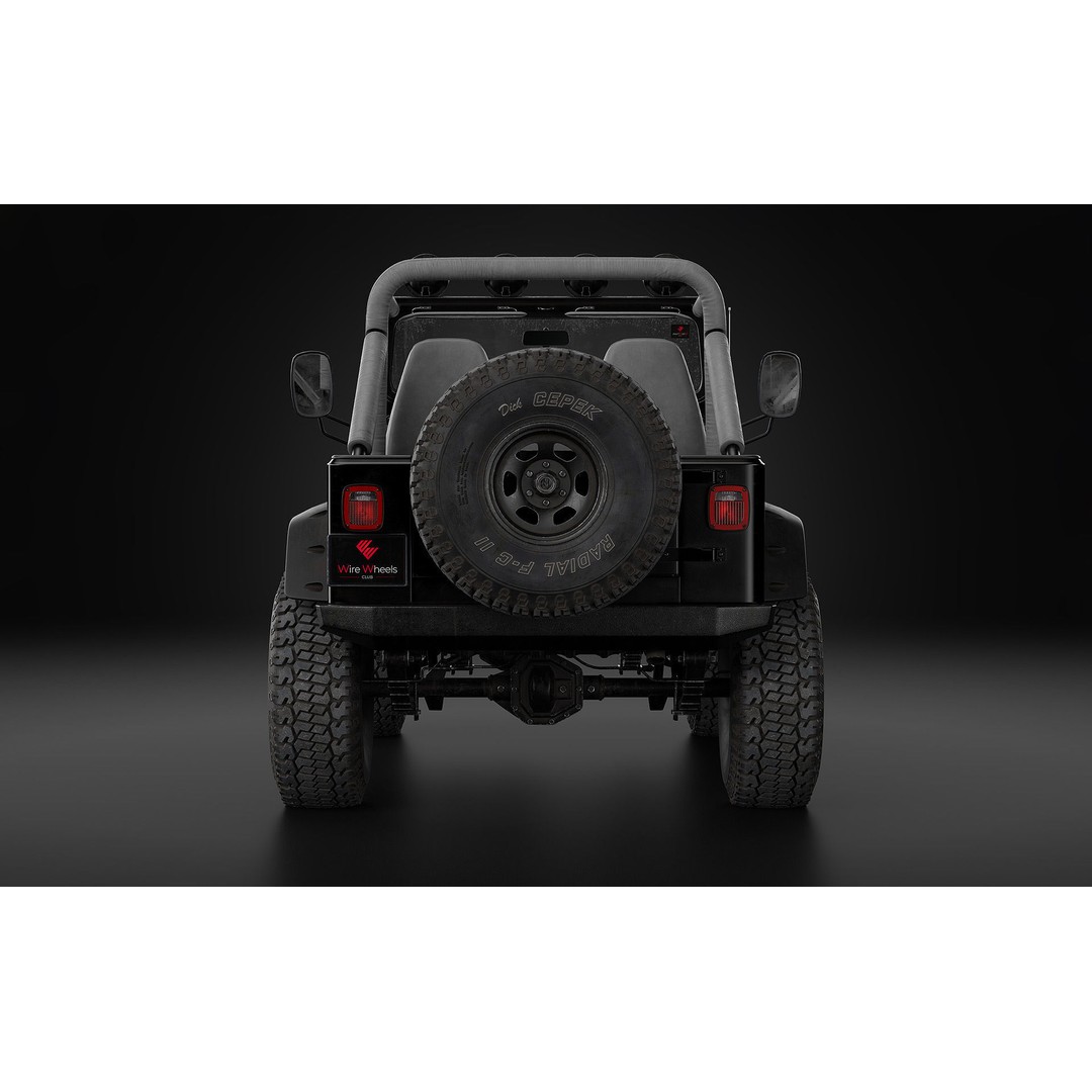 1987 Jeep Wrangler 3D Model – Custom High Poly Vehicle, FBX, Blender - View 8