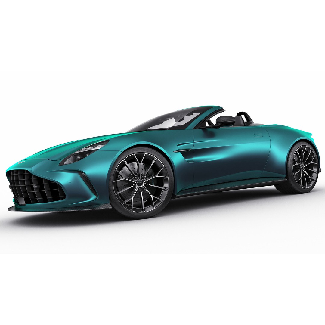 Aston Martin Vantage Roadster 2025 3D Model – High Poly Sport Car, FBX, OBJ, Blender - View 16