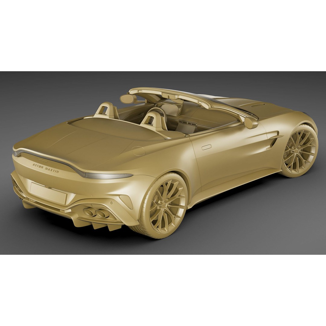 Aston Martin Vantage Roadster 2025 3D Model – High Poly Sport Car, FBX, OBJ, Blender - View 29
