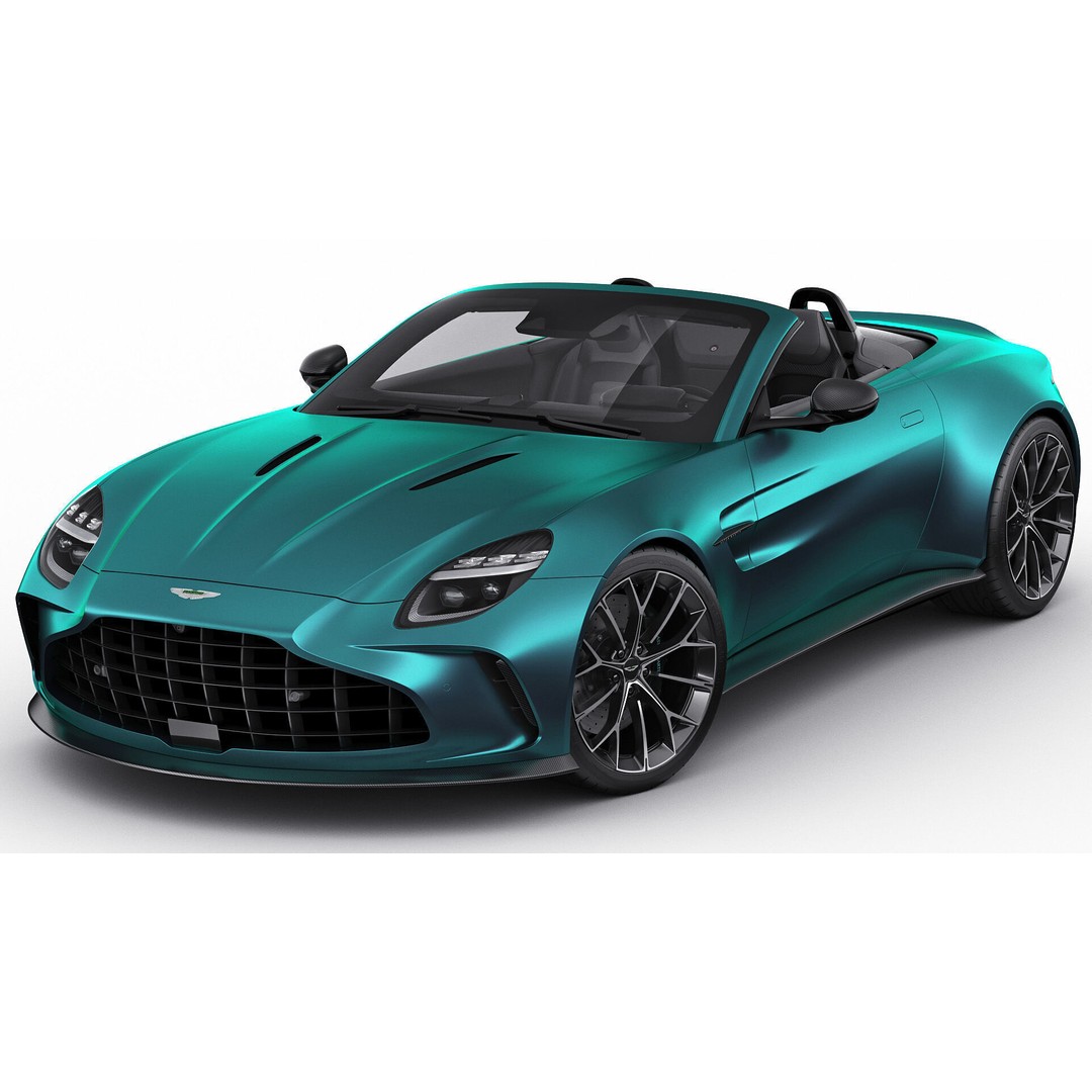 Aston Martin Vantage Roadster 2025 3D Model – High Poly Sport Car, FBX, OBJ, Blender - View 3