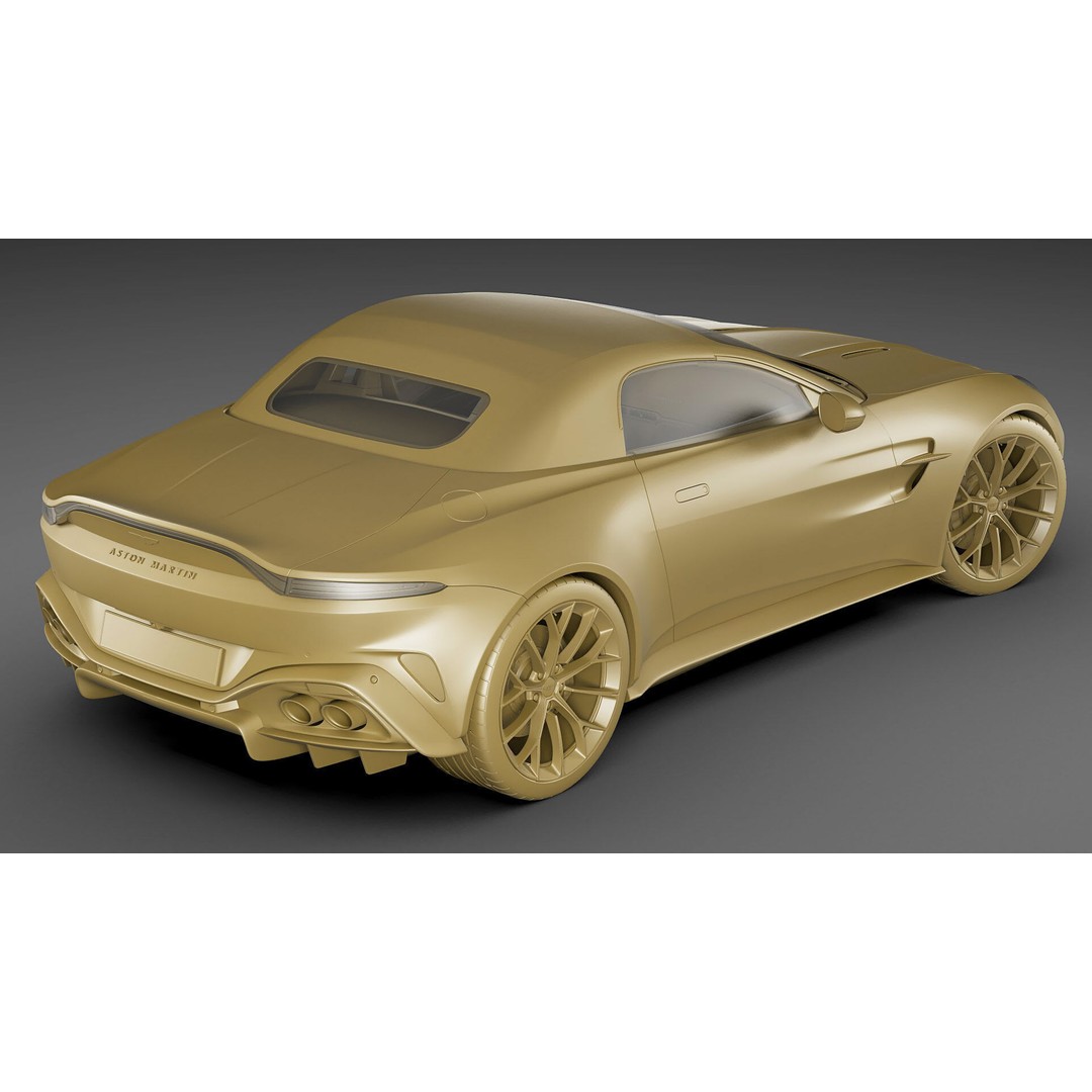Aston Martin Vantage Roadster 2025 3D Model – High Poly Sport Car, FBX, OBJ, Blender - View 30