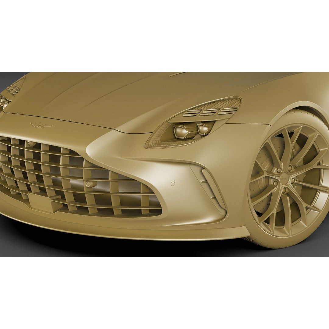 Aston Martin Vantage Roadster 2025 3D Model – High Poly Sport Car, FBX, OBJ, Blender - View 31