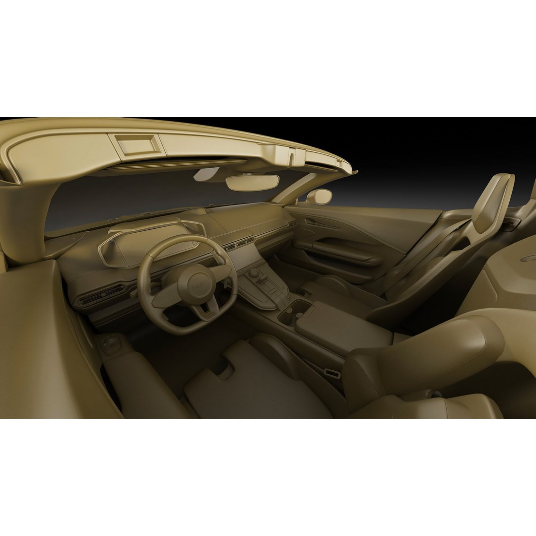 Aston Martin Vantage Roadster 2025 3D Model – High Poly Sport Car, FBX, OBJ, Blender - View 33
