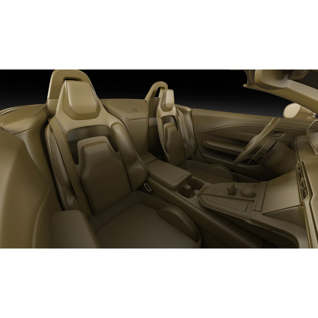 Aston Martin Vantage Roadster 2025 3D Model – High Poly Sport Car, FBX, OBJ, Blender - View 34