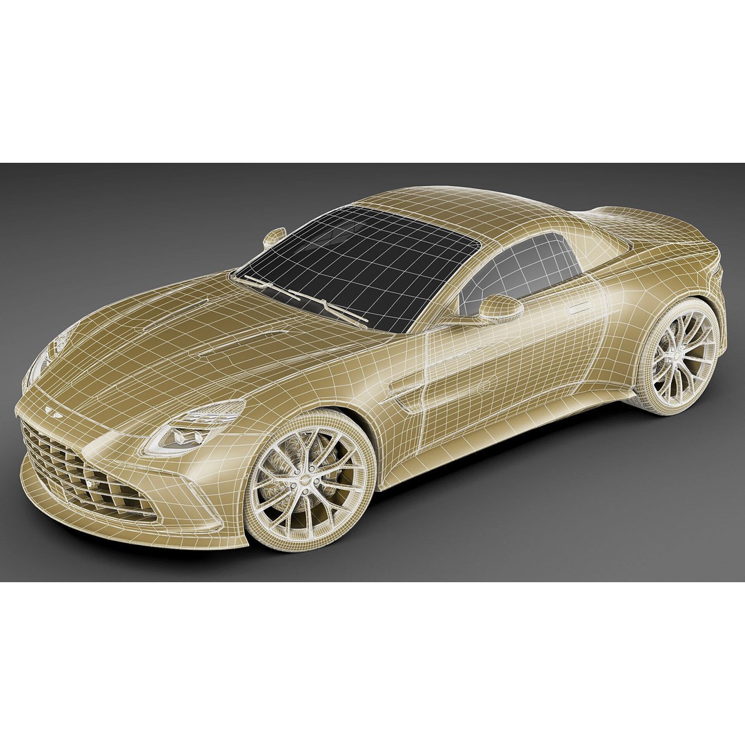 Aston Martin Vantage Roadster 2025 3D Model – High Poly Sport Car, FBX, OBJ, Blender - View 35