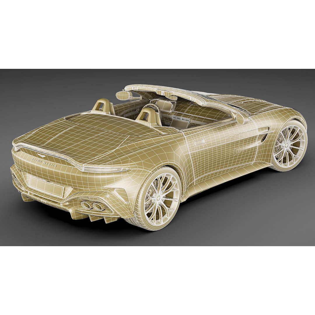 Aston Martin Vantage Roadster 2025 3D Model – High Poly Sport Car, FBX, OBJ, Blender - View 36
