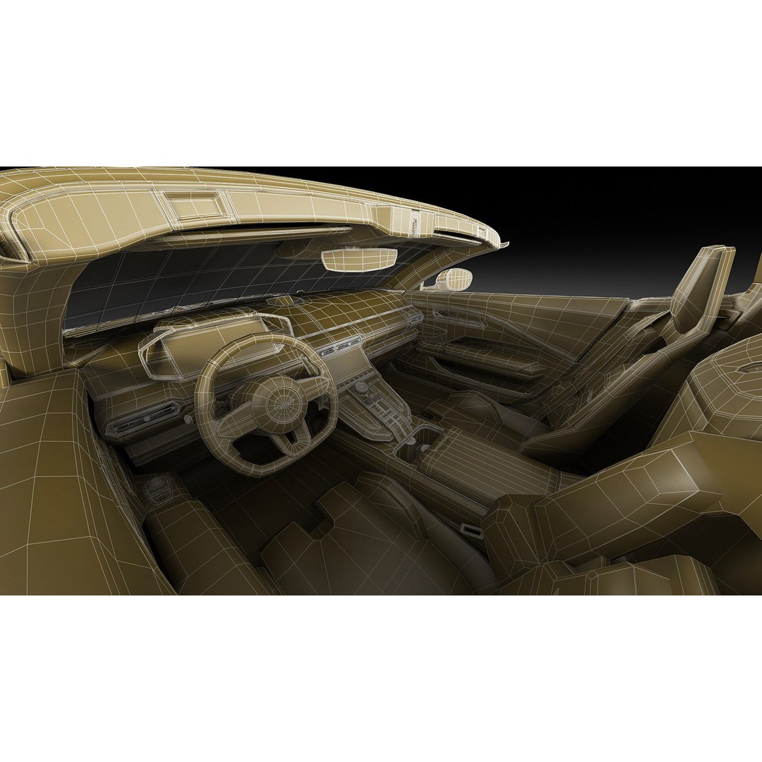 Aston Martin Vantage Roadster 2025 3D Model – High Poly Sport Car, FBX, OBJ, Blender - View 37