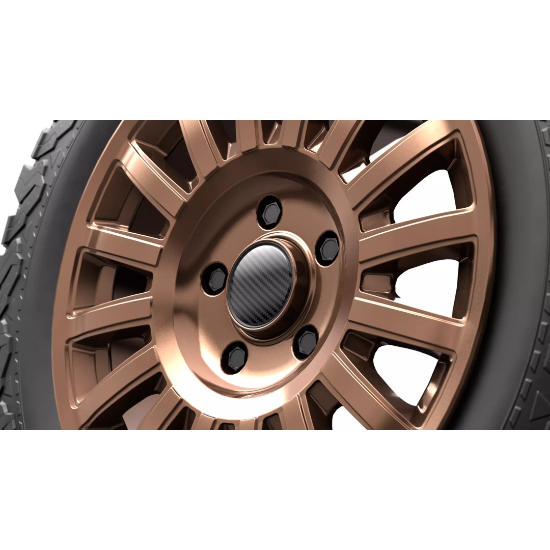 Offroad Car Wheel 3D Model – PBR Textured, FBX, Game-Ready - View 7