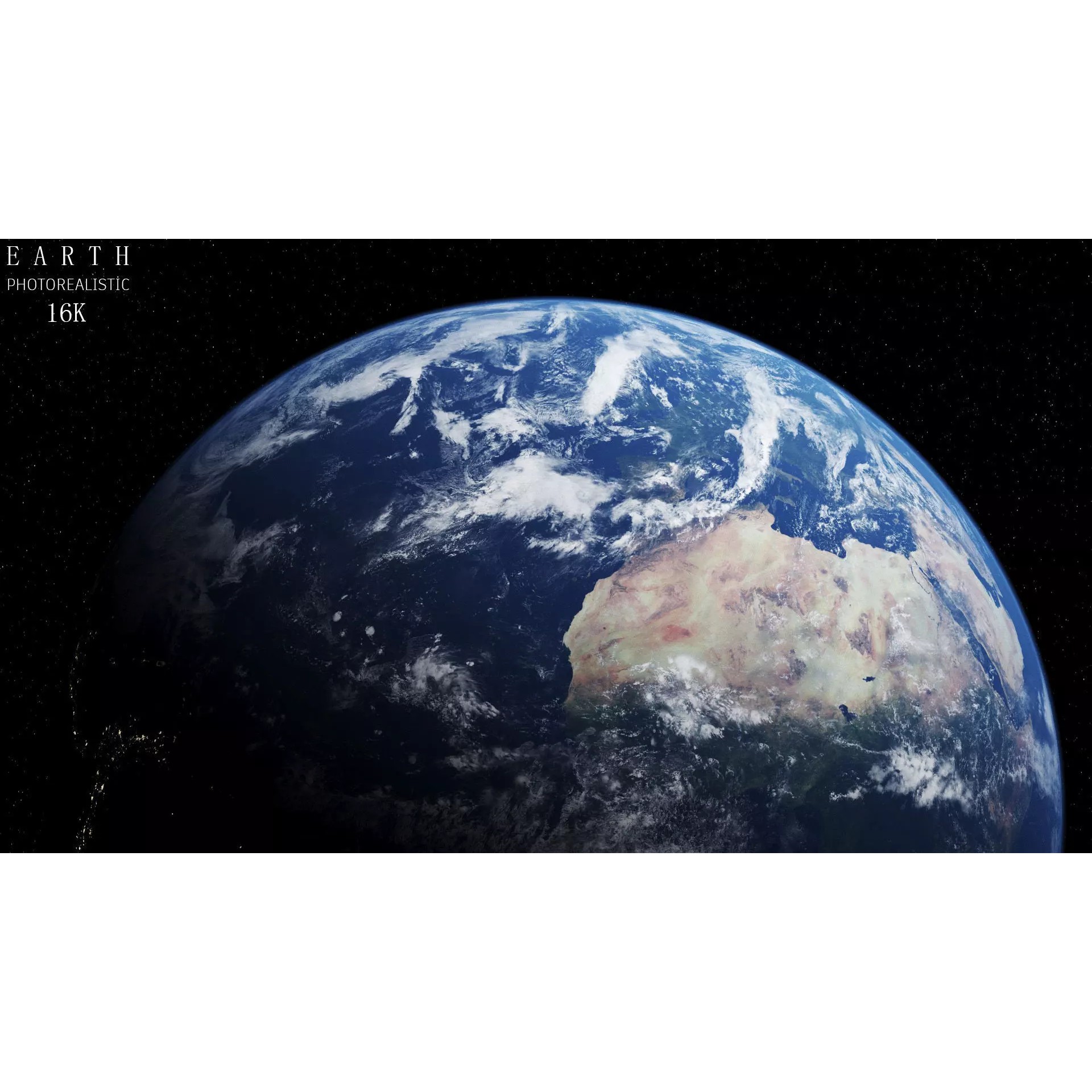 Earth - Low-Poly 3D Model - View 2