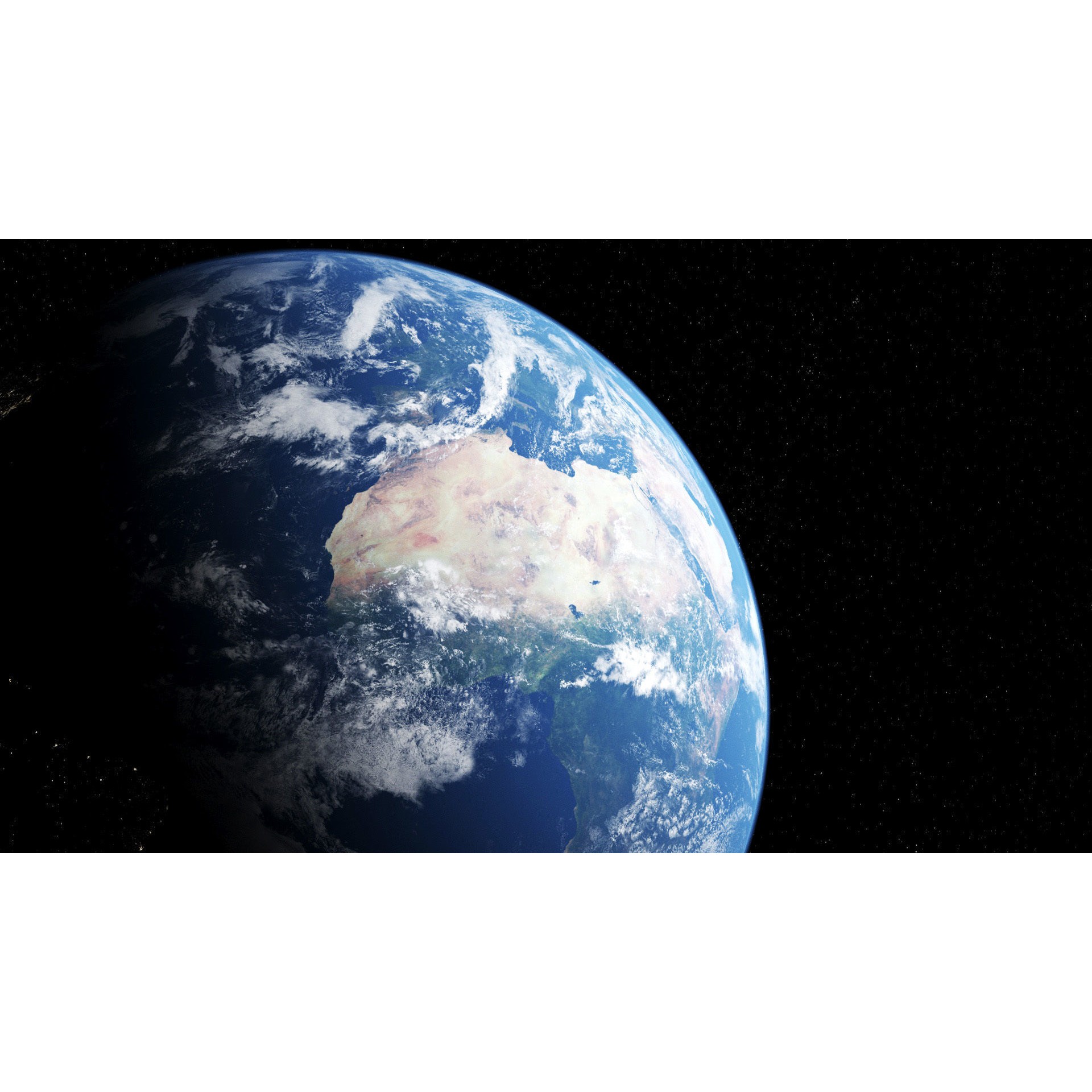 Earth - Low-Poly 3D Model - View 3