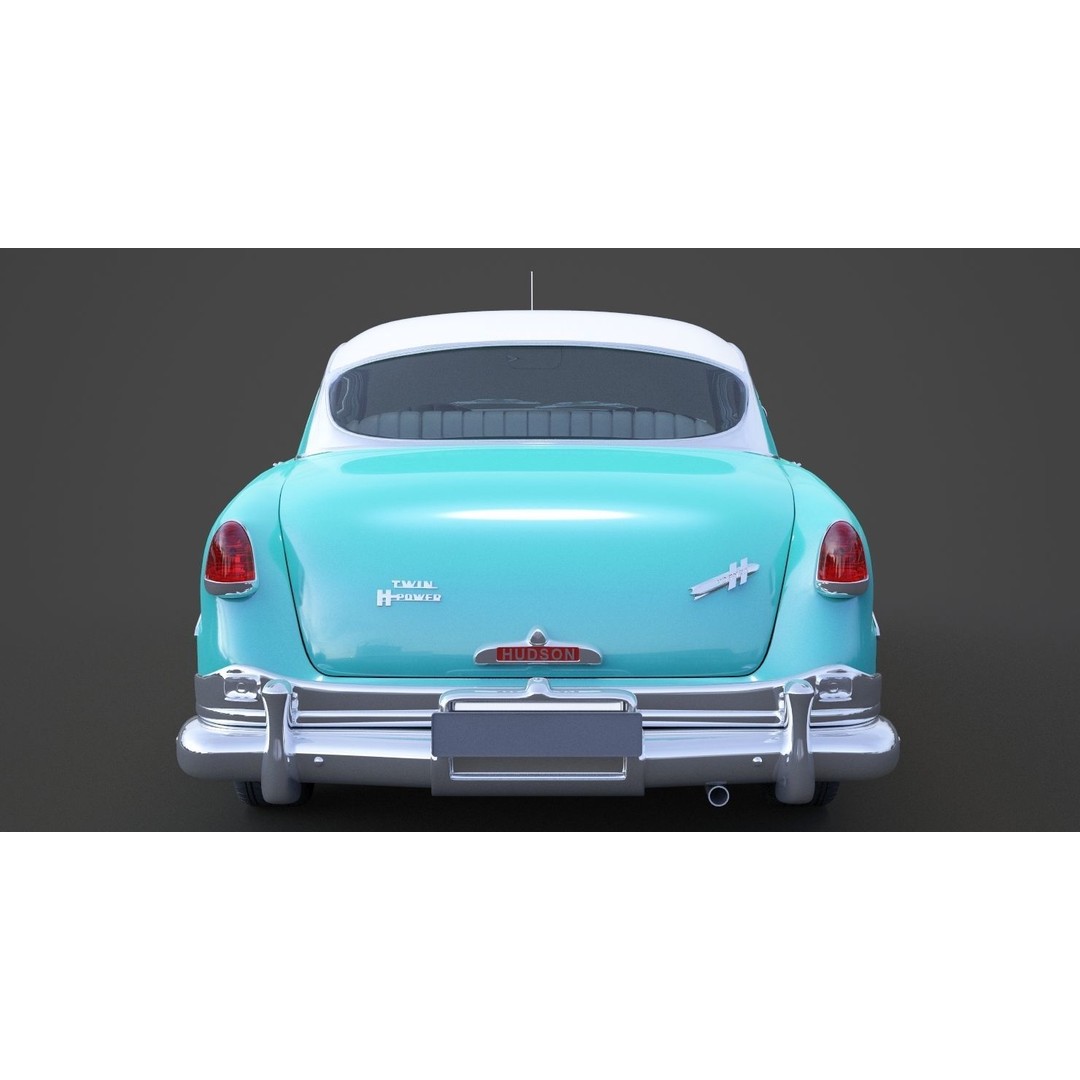 Hudson Hornet 3D Model – Antique 1954 Classic Car, FBX, OBJ - View 10