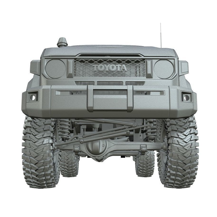 Toyota Land Cruiser Serie 79 Double Cab 3D Model – Game Ready, PBR Textures