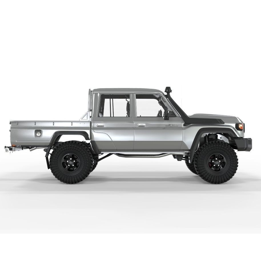 Toyota Land Cruiser Serie 79 Double Cab 3D Model – Game Ready, PBR Textures - View 4