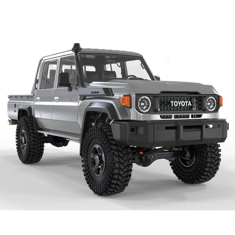 Toyota Land Cruiser Serie 79 Double Cab 3D Model – Game Ready, PBR Textures - View 8