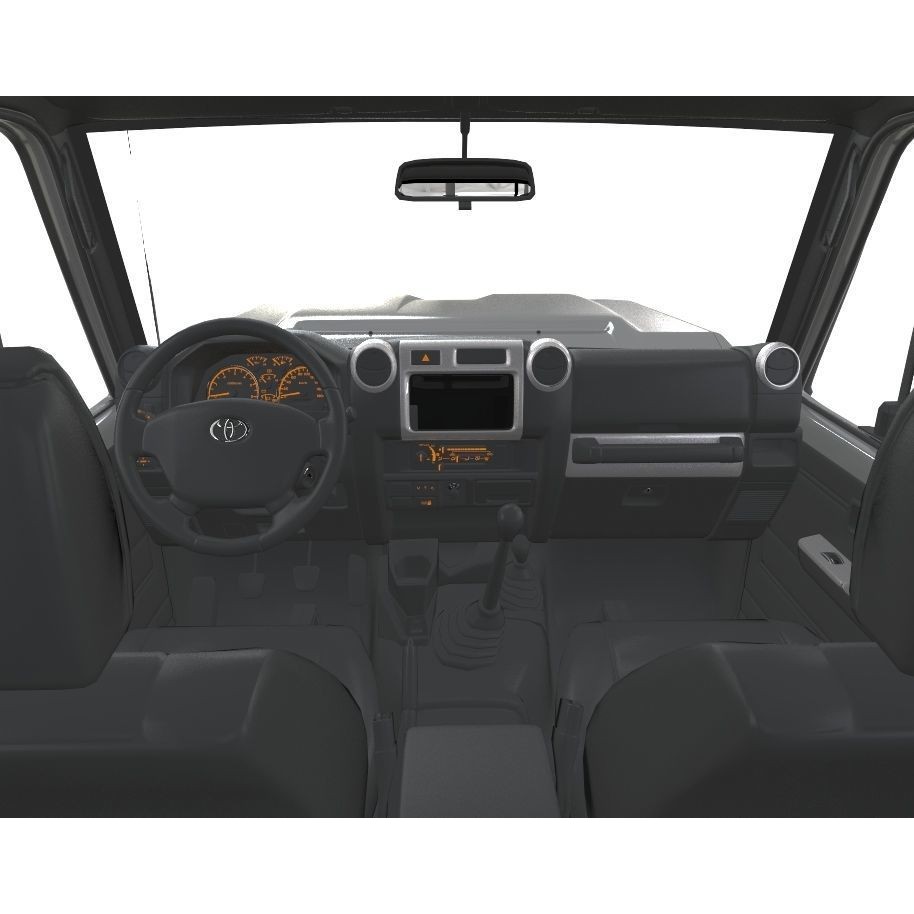 Toyota Land Cruiser Serie 79 Double Cab 3D Model – Game Ready, PBR Textures - View 9