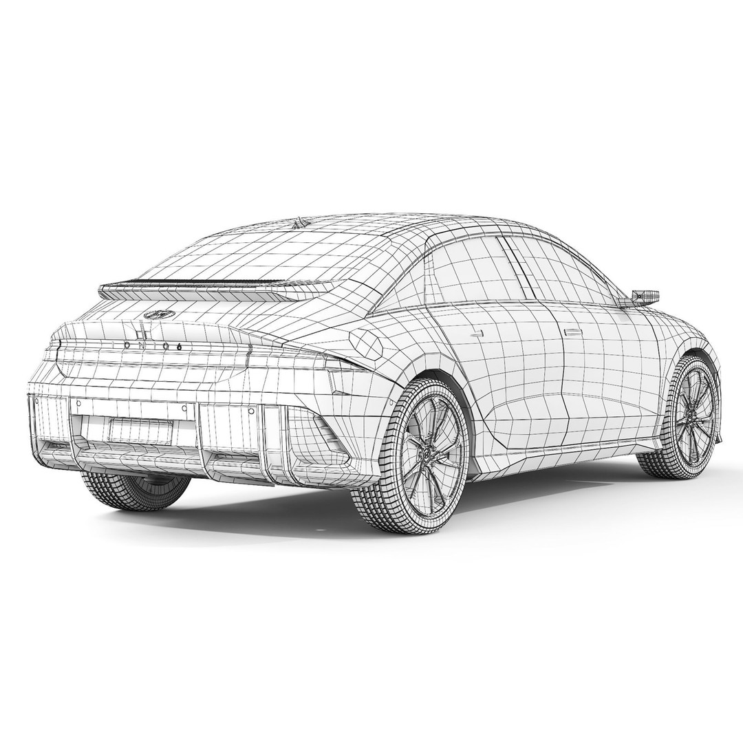 Hyundai Ioniq 6 3D Model – Luxury Electric Sedan, FBX