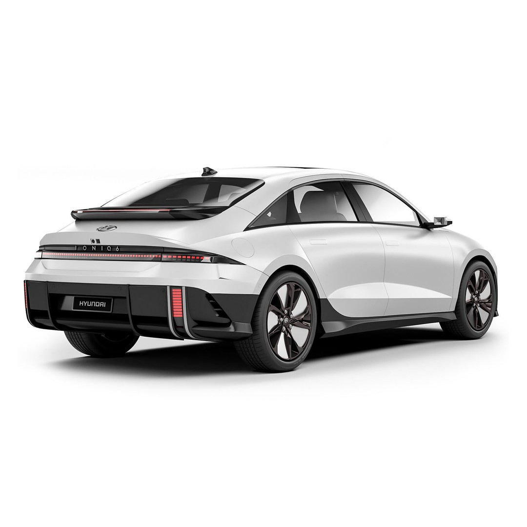 Hyundai Ioniq 6 3D Model – Luxury Electric Sedan, FBX - View 3