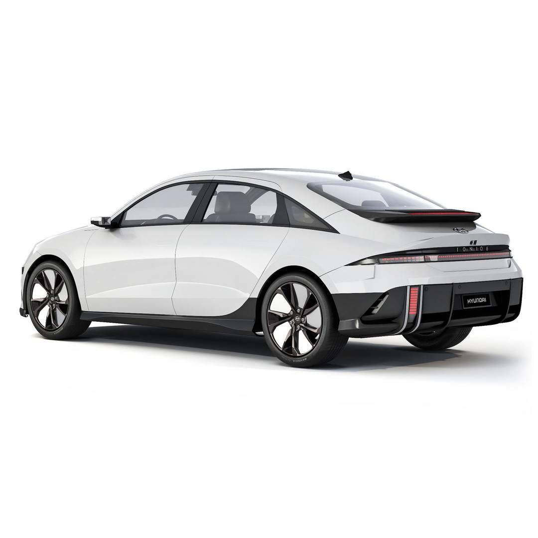Hyundai Ioniq 6 3D Model – Luxury Electric Sedan, FBX - View 5