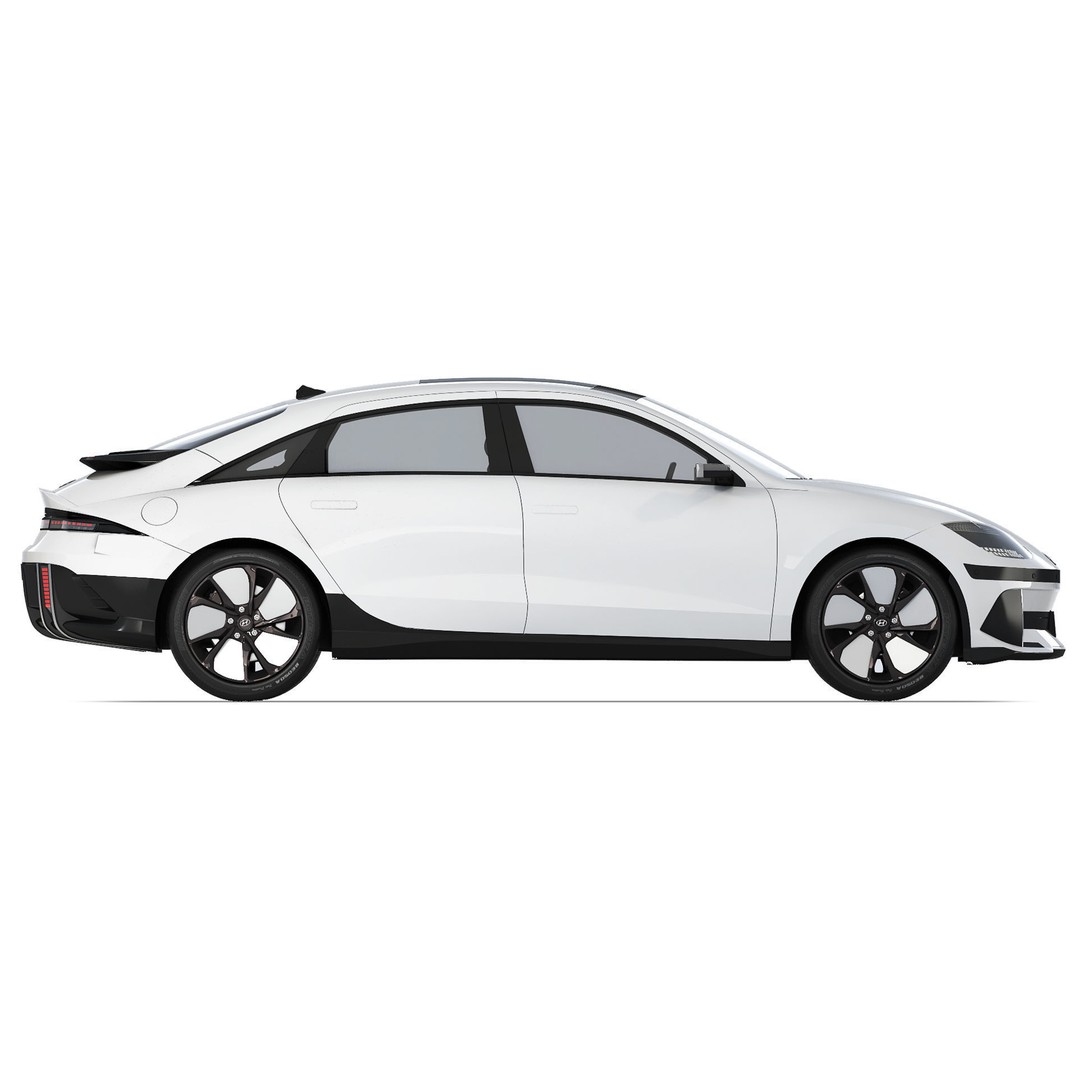 Hyundai Ioniq 6 3D Model – Luxury Electric Sedan, FBX - View 7
