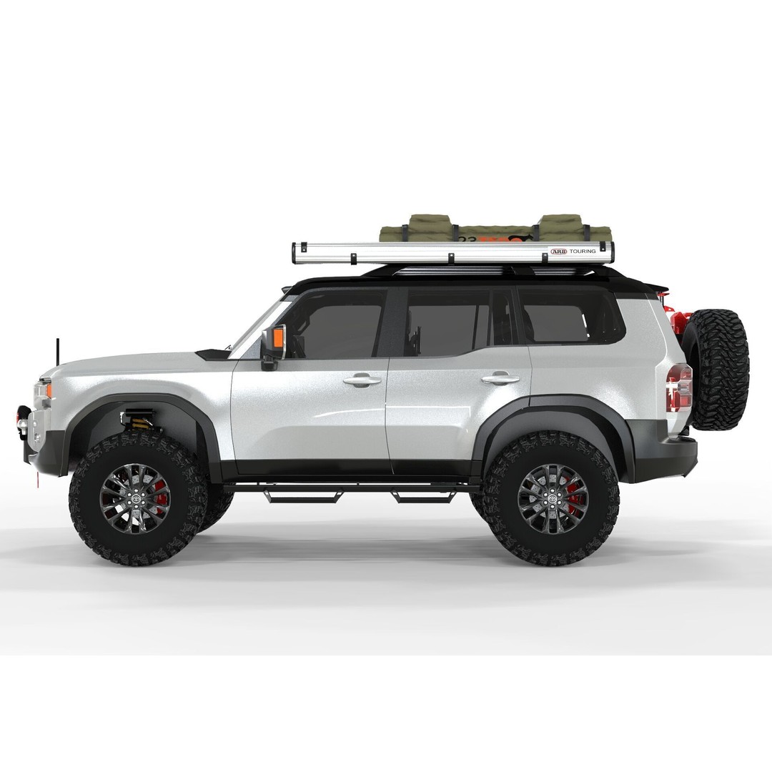 Toyota Land Cruiser Prado 2024 3D Model – Realistic SUV with Interior, FBX/OBJ - View 3