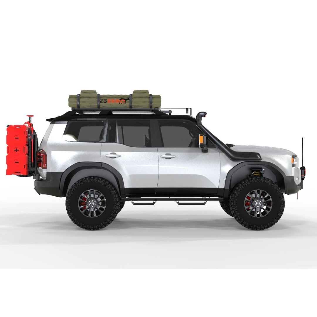 Toyota Land Cruiser Prado 2024 3D Model – Realistic SUV with Interior, FBX/OBJ - View 4