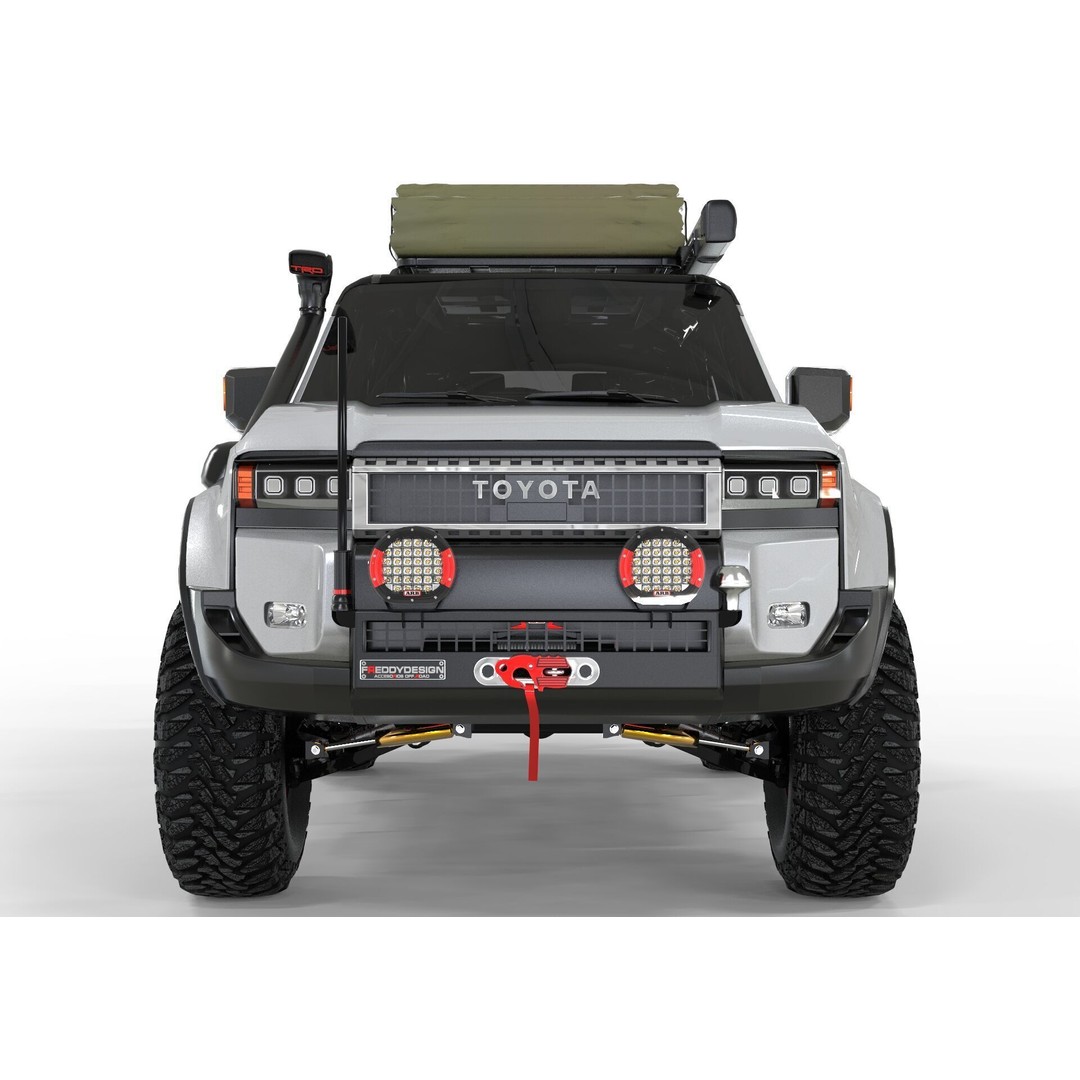 Toyota Land Cruiser Prado 2024 3D Model – Realistic SUV with Interior, FBX/OBJ - View 5