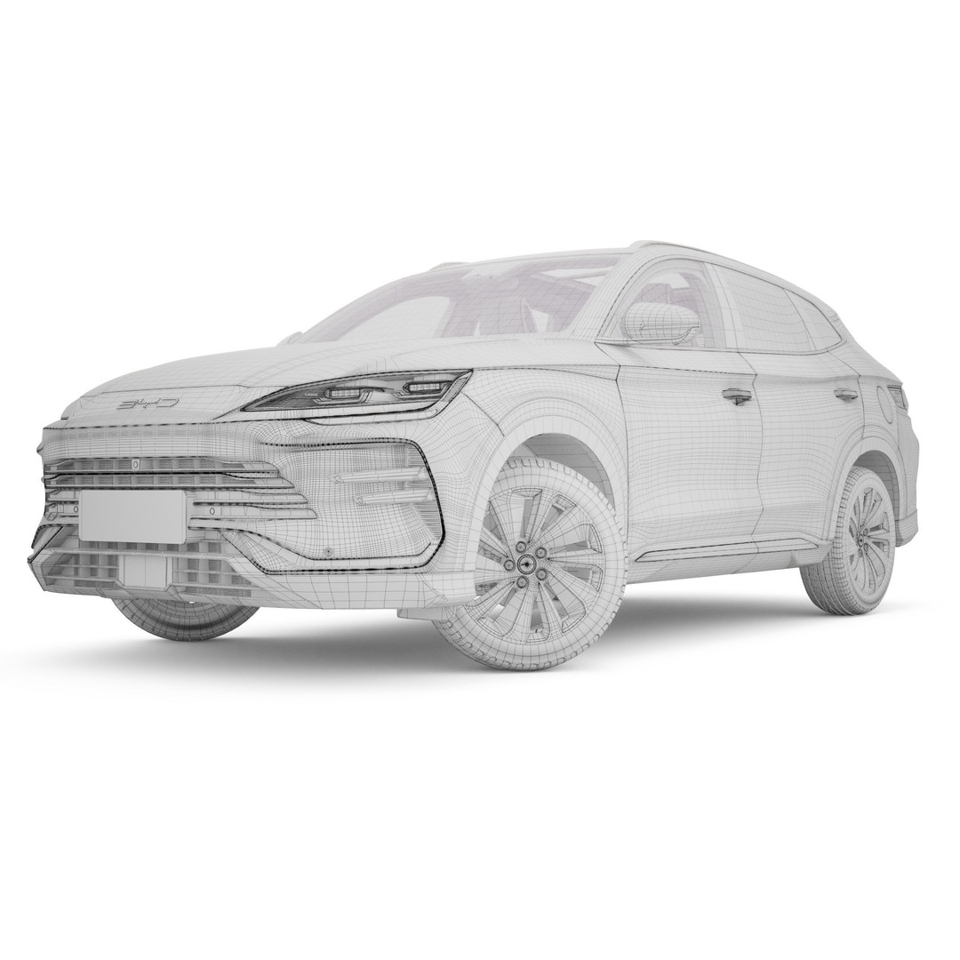 2025 BYD Sealion 3D Model – Realistic SUV with Interior, FBX, Blender - View 20