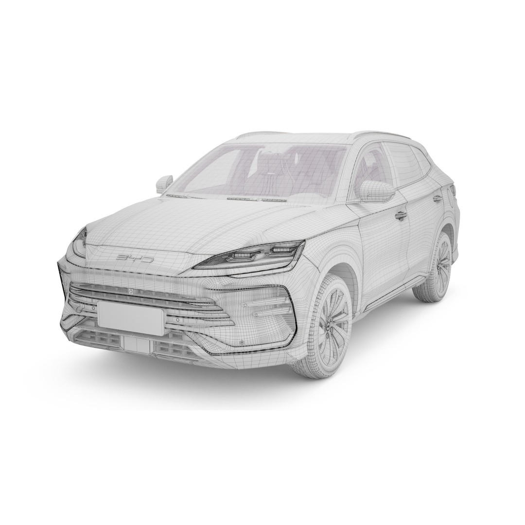 2025 BYD Sealion 3D Model – Realistic SUV with Interior, FBX, Blender - View 21