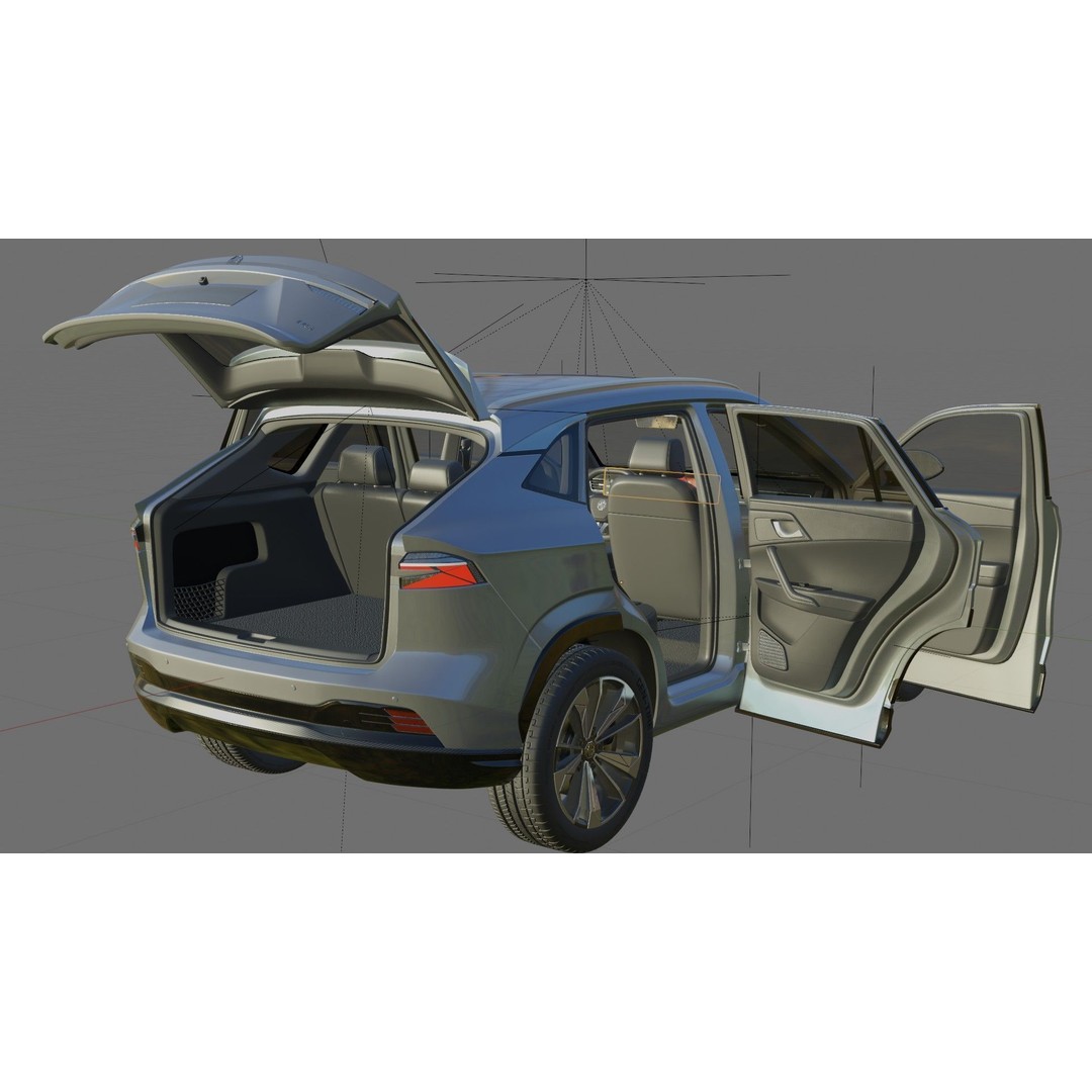 MG HS 2025 3D Model – Detailed SUV with Interior, FBX & Blender - View 27