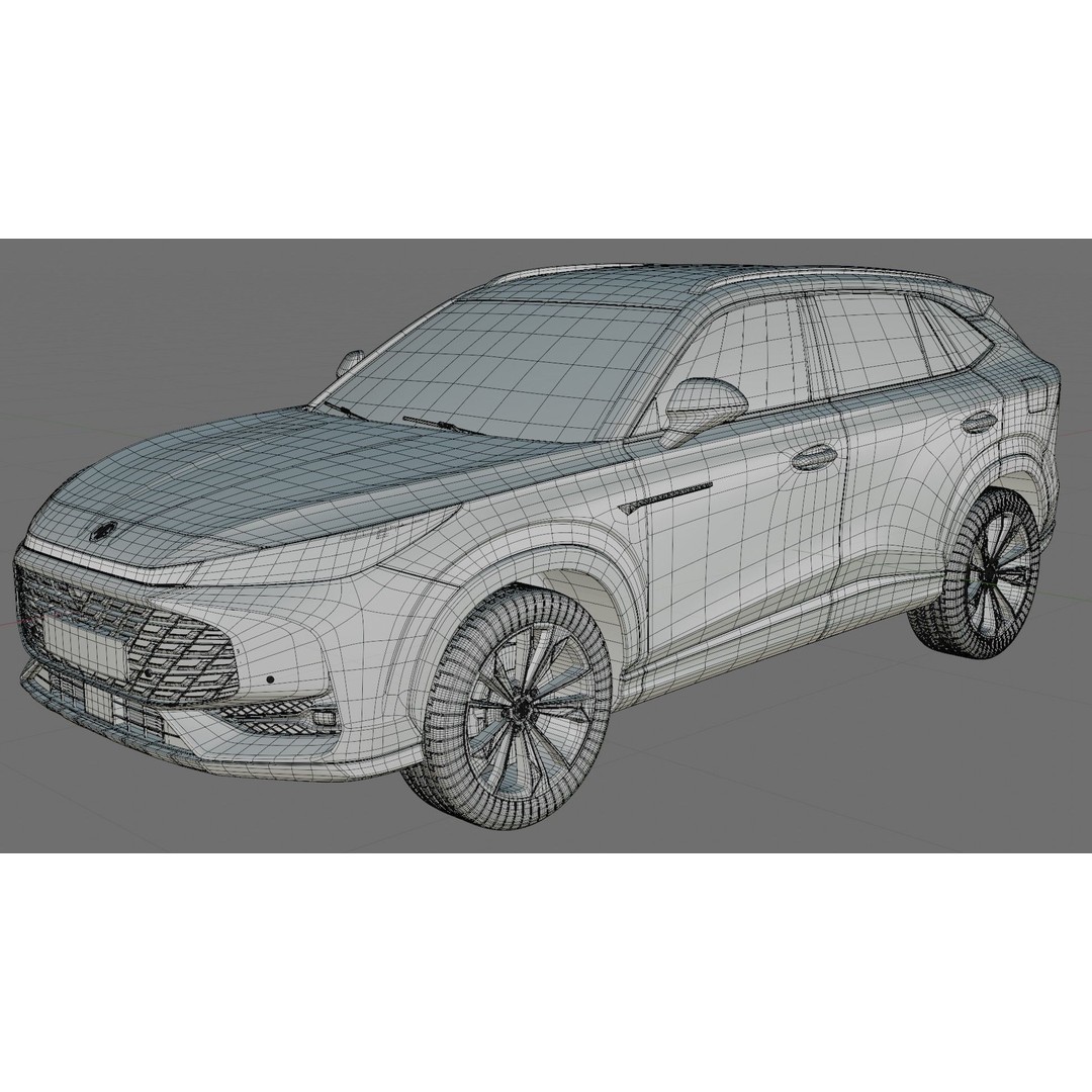 MG HS 2025 3D Model – Detailed SUV with Interior, FBX & Blender - View 31
