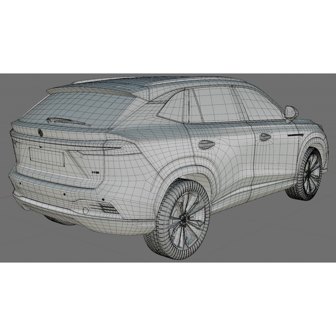 MG HS 2025 3D Model – Detailed SUV with Interior, FBX & Blender - View 32