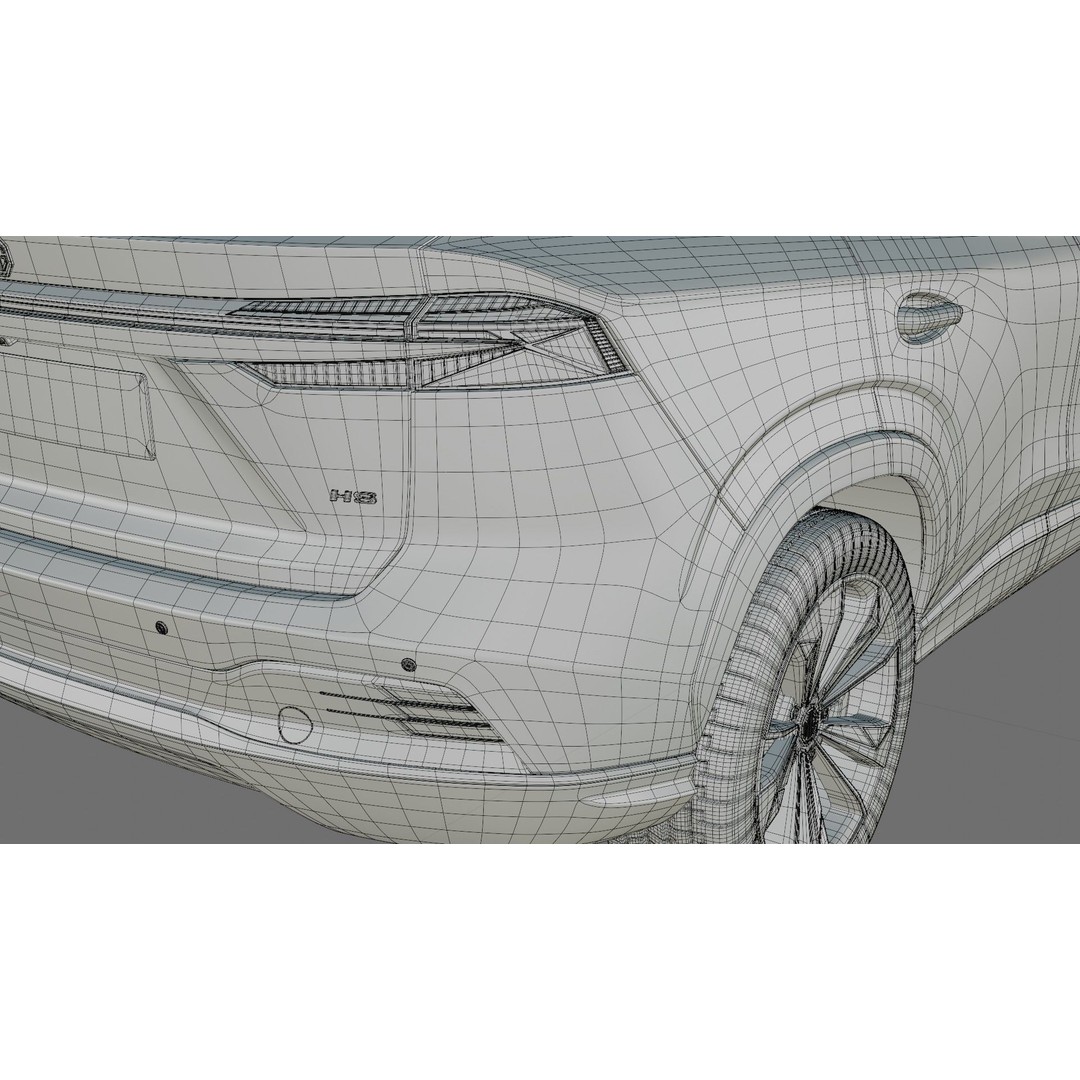 MG HS 2025 3D Model – Detailed SUV with Interior, FBX & Blender - View 34