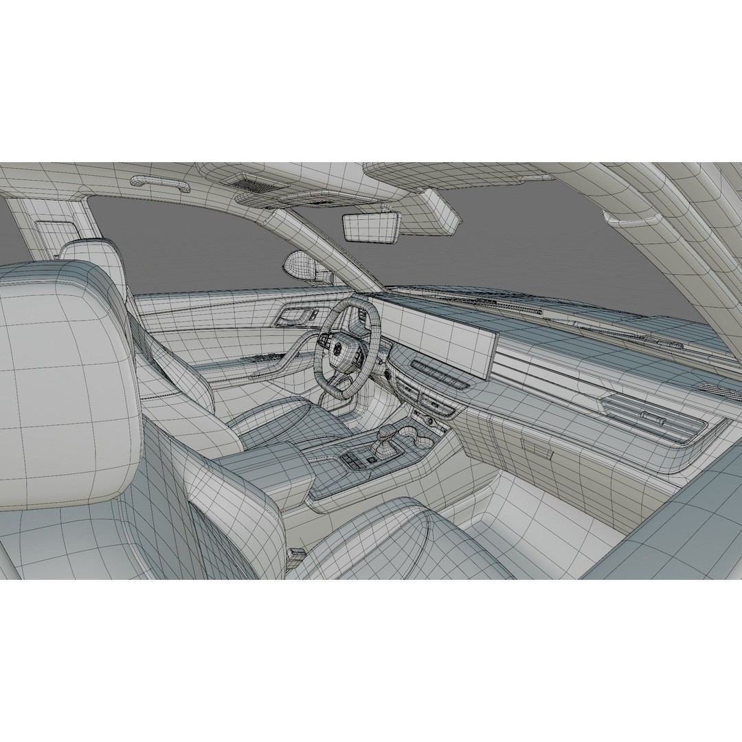 MG HS 2025 3D Model – Detailed SUV with Interior, FBX & Blender - View 35