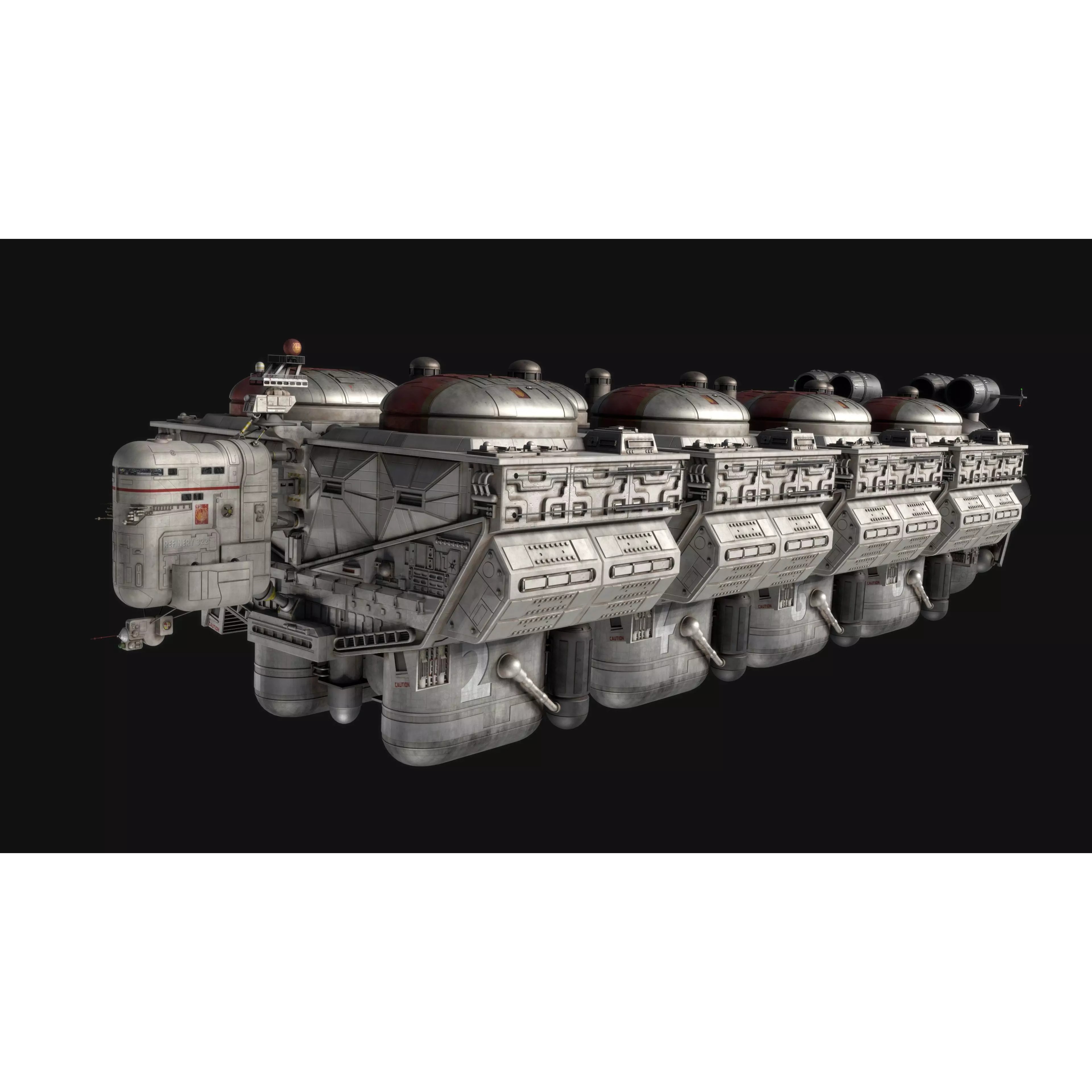 Daru Mozu Refinery - High-Poly Game-Ready 3D Model - View 2