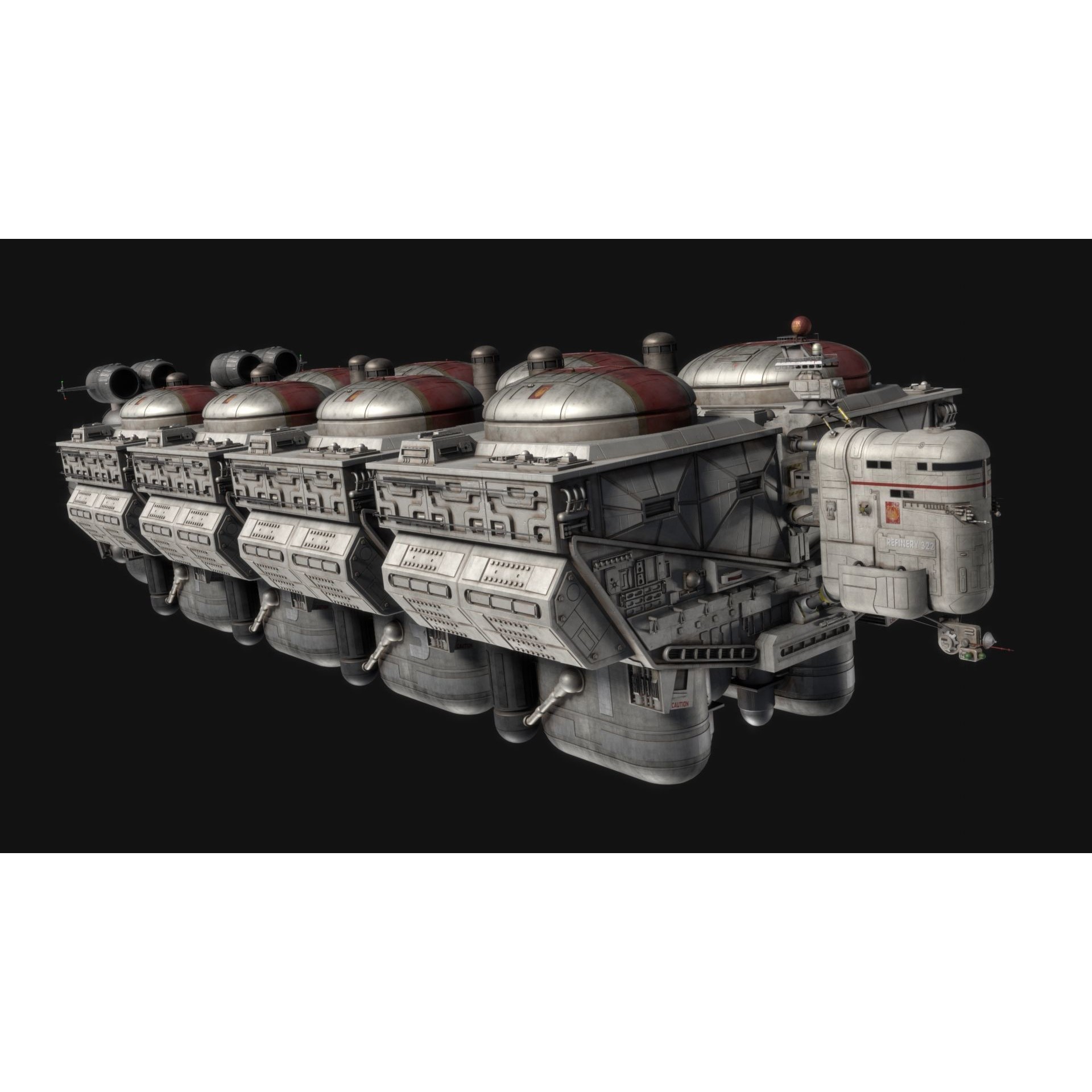 Daru Mozu Refinery - High-Poly Game-Ready 3D Model - View 4