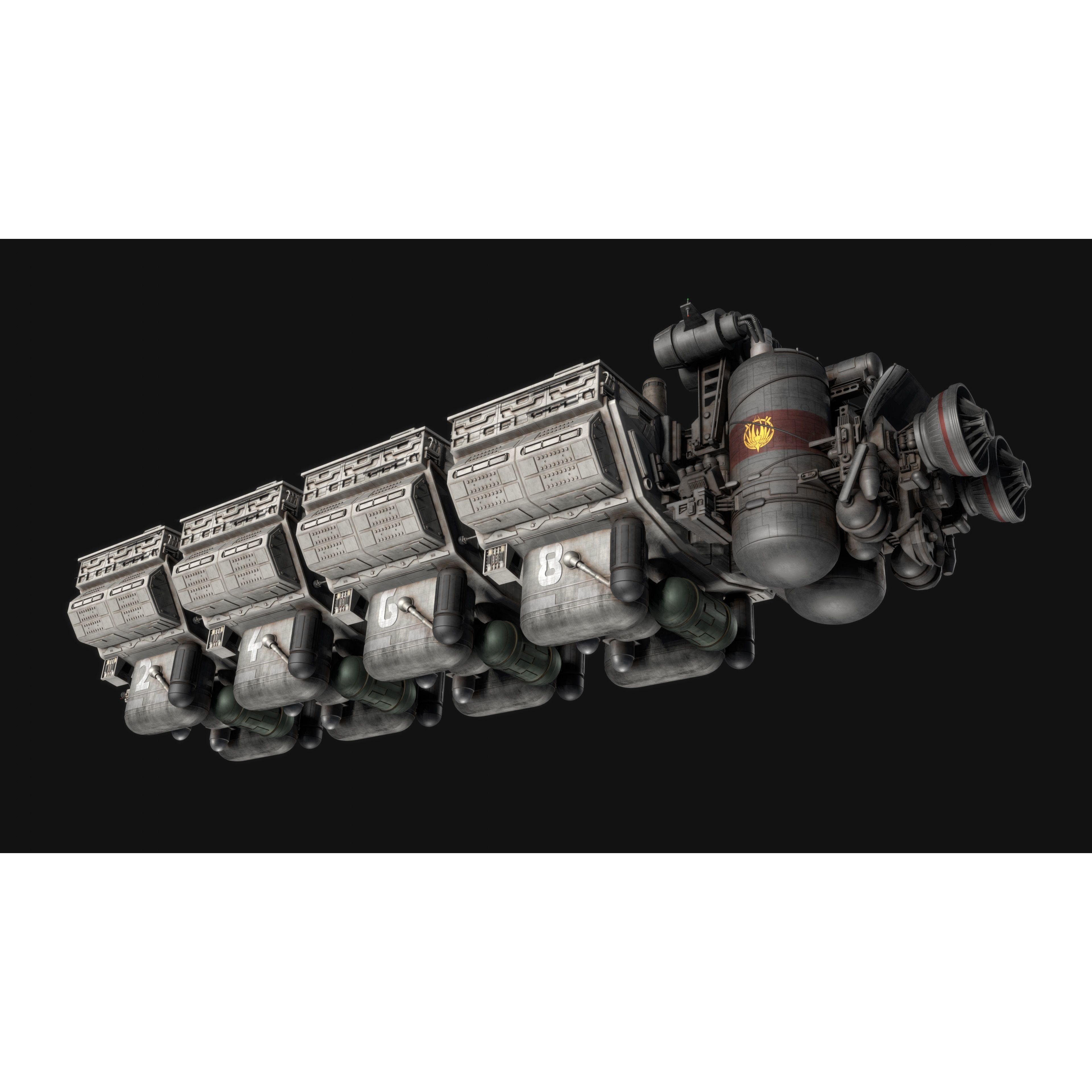 Daru Mozu Refinery - High-Poly Game-Ready 3D Model - View 7