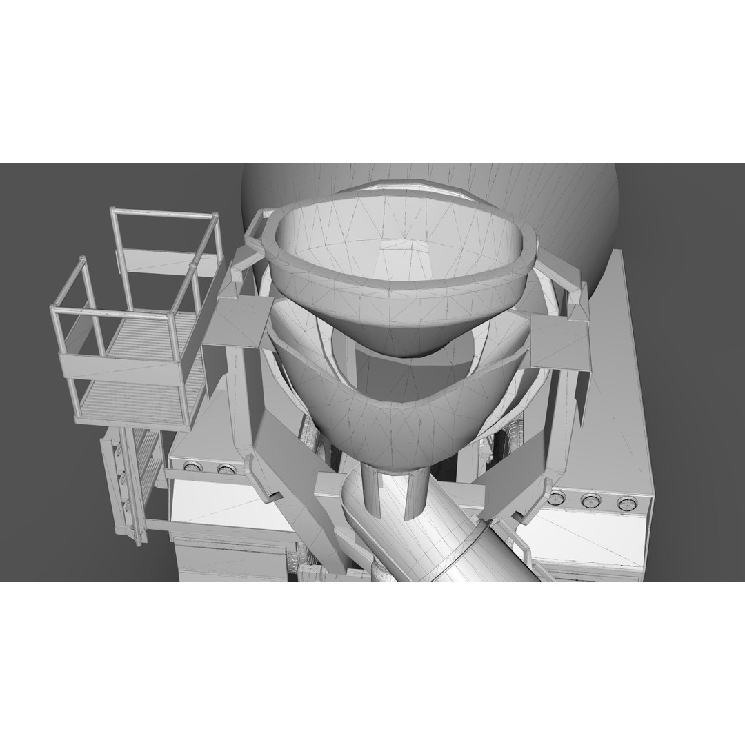Beck Cement Mixer 3D Model – Realistic Industrial Vehicle, PBR - View 21