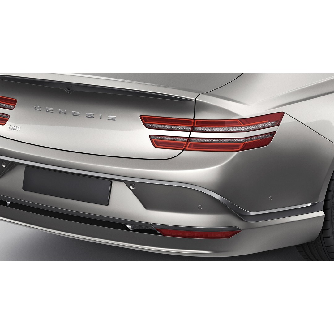 Genesis Electrified G80 Long 2025 3D Model – Luxury Sedan, FBX, OBJ, Blender - View 10