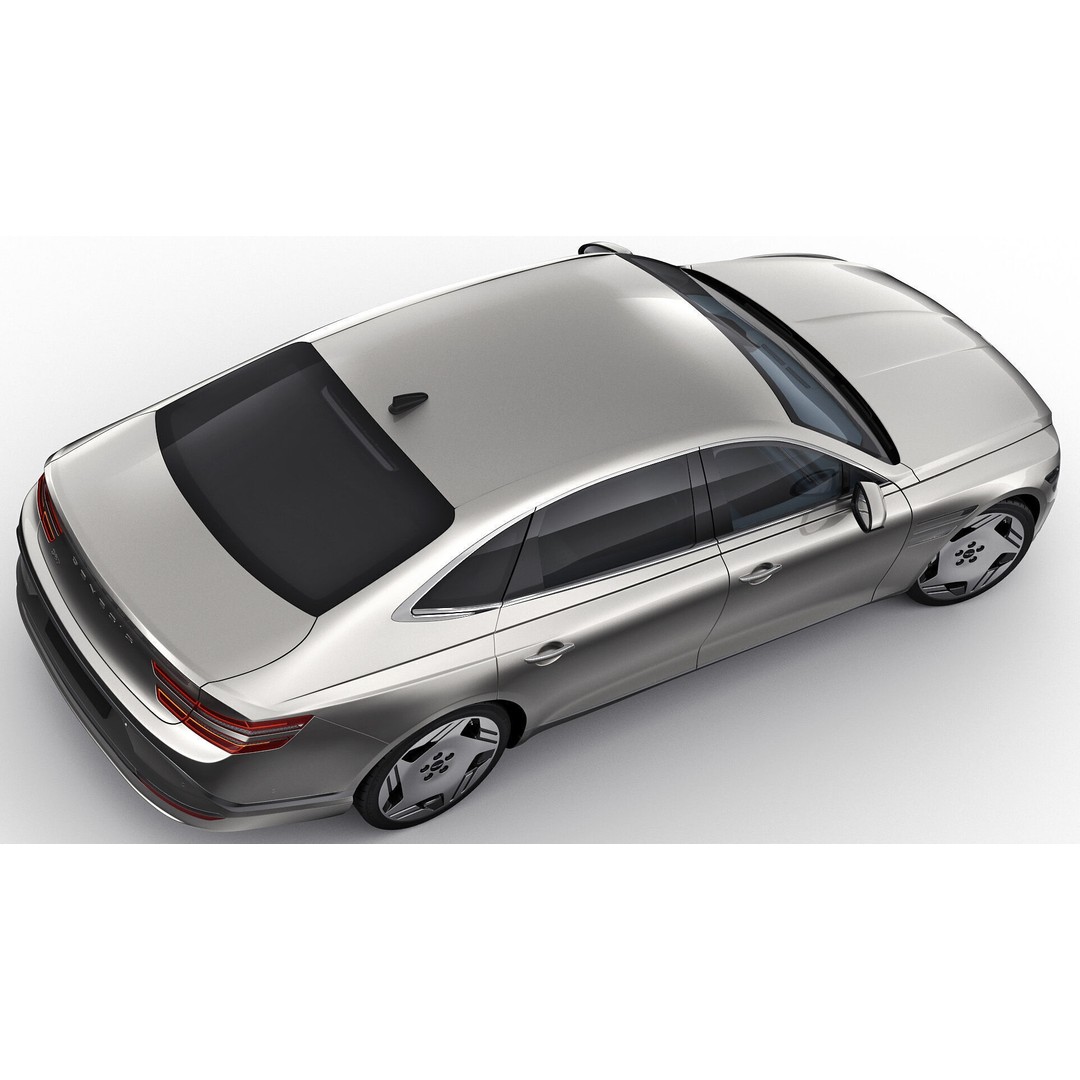 Genesis Electrified G80 Long 2025 3D Model – Luxury Sedan, FBX, OBJ, Blender - View 13