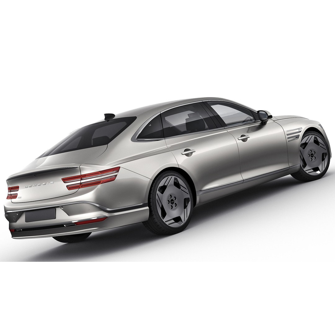 Genesis Electrified G80 Long 2025 3D Model – Luxury Sedan, FBX, OBJ, Blender - View 15