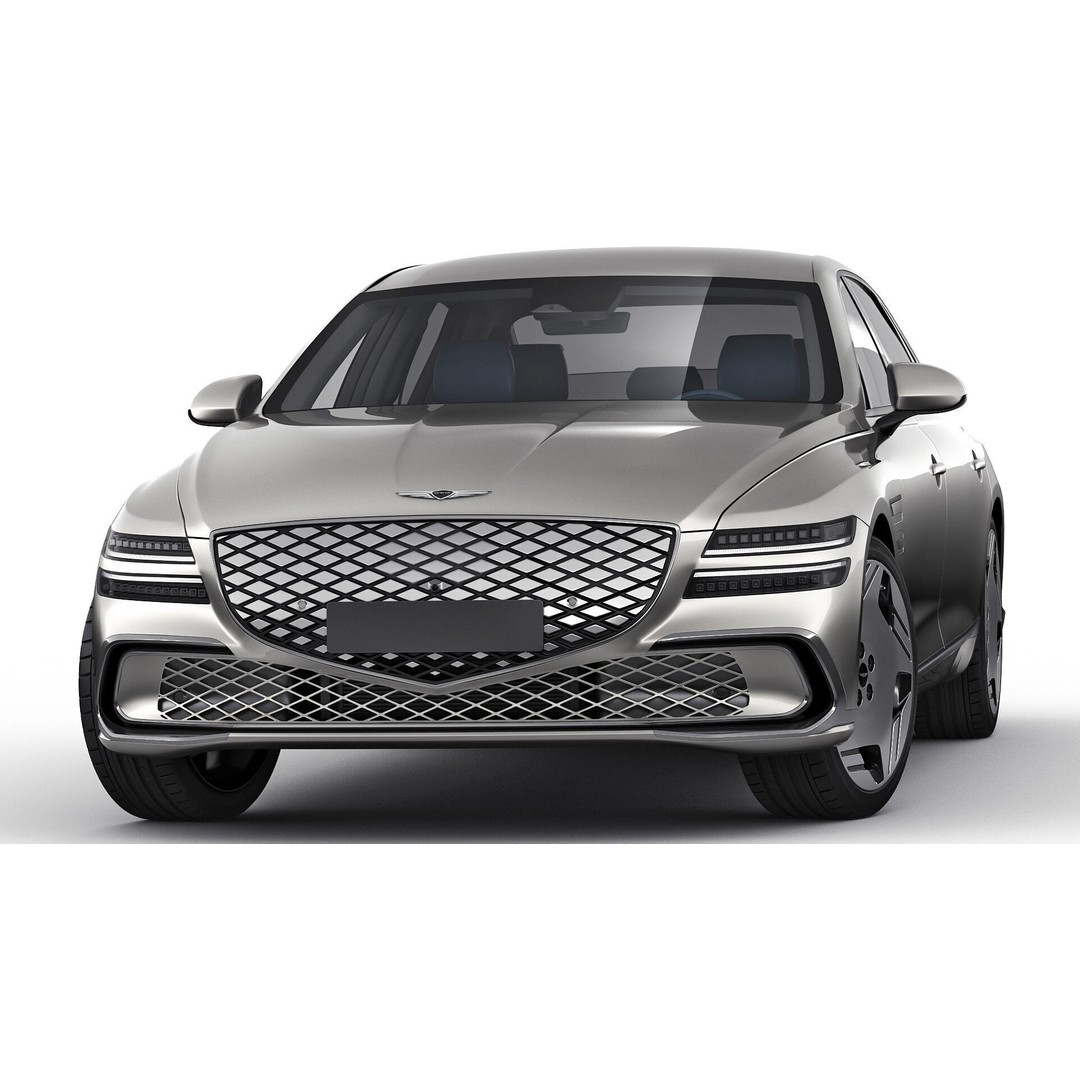 Genesis Electrified G80 Long 2025 3D Model – Luxury Sedan, FBX, OBJ, Blender - View 18