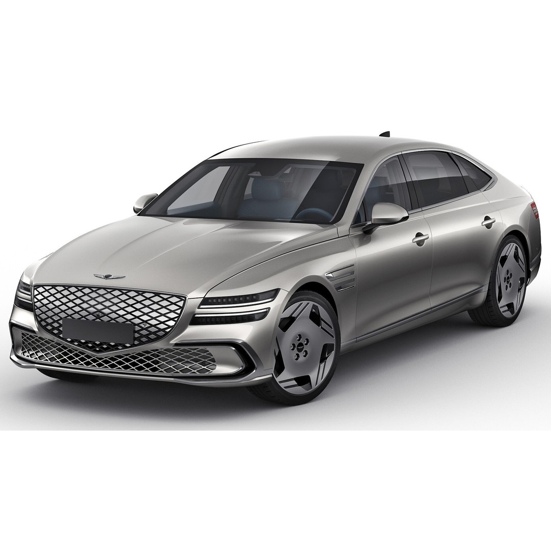 Genesis Electrified G80 Long 2025 3D Model – Luxury Sedan, FBX, OBJ, Blender - View 3