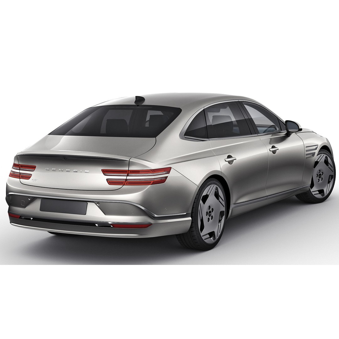 Genesis Electrified G80 Long 2025 3D Model – Luxury Sedan, FBX, OBJ, Blender - View 4