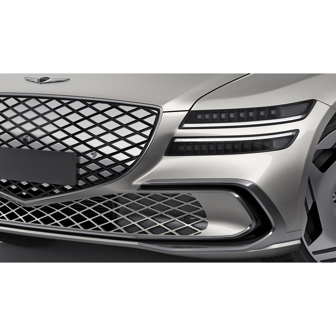 Genesis Electrified G80 Long 2025 3D Model – Luxury Sedan, FBX, OBJ, Blender - View 8